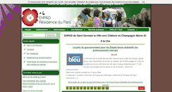 Desktop Screenshot of maison-retraite-st-germain-la-ville.org